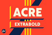 Acre Extrabold, a Sans Serif Font by Jonathan Ball (Thumbnail 1 of 5)