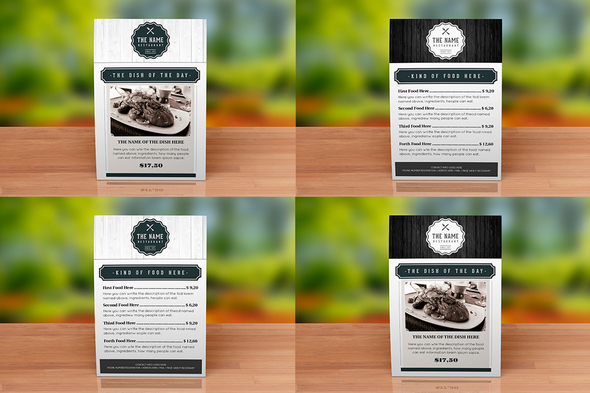 Elegant Food Menu 7, a Brochure Template by Luuqas Design (Photo 6 of 6)