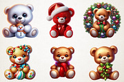 Cute Christmas Teddy Bear Sublimatio, an Illustration by RobertsArt (Thumbnail 3 of 5)