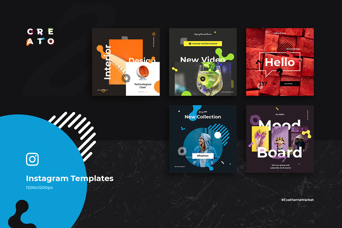 Creato Social Media Templates, a Social Media Template by Creatoly (Photo 4 of 10)