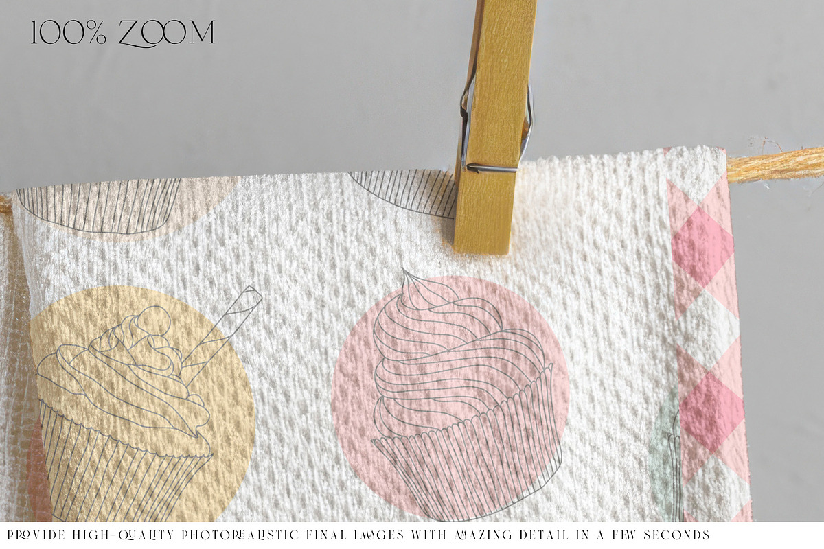 Waffle Kitchen Towels Mockups, a Product Mockup by mock-ups (Photo 13 of 15)
