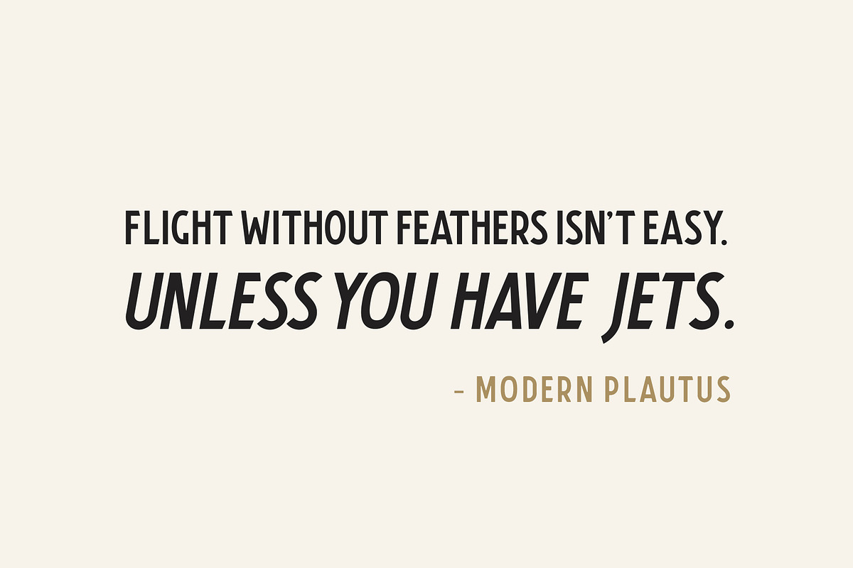 Airfare Font, a Sans Serif Font by Jordan Wilson (Photo 10 of 10)