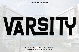 VARSITY, a Script Font by FreshTypeINK
