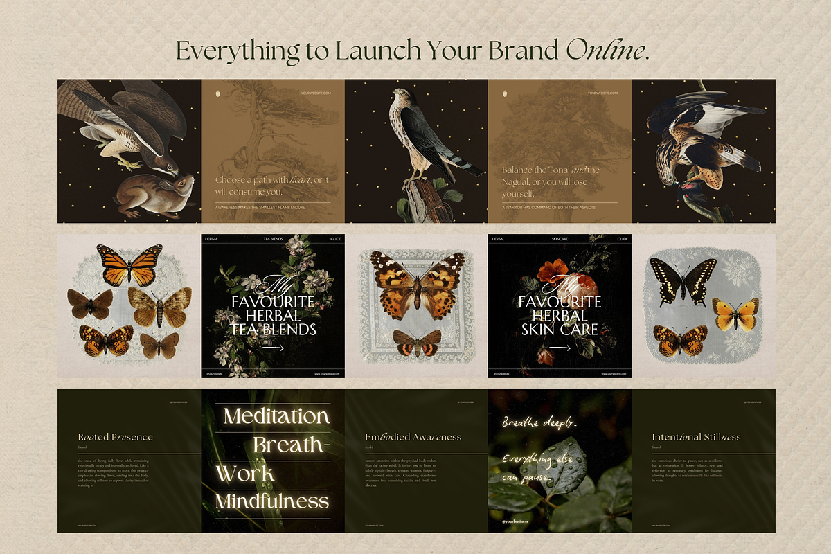 The Naturalist Social Media Bundle, a Social Media Template by The Flossy Finch (Photo 16 of 22)