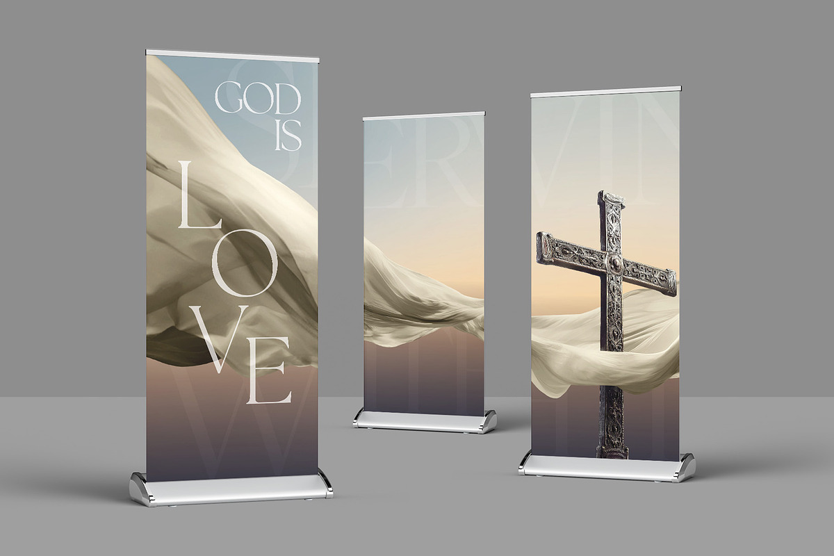 Church Roll-Up Banner Template, a Print Template by BrandPacks (Photo 3 of 5)