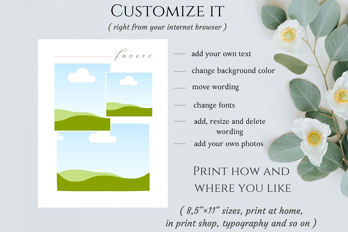 Wedding mood board template, a Stationery Template by EvaTemplates (Photo 5 of 8)