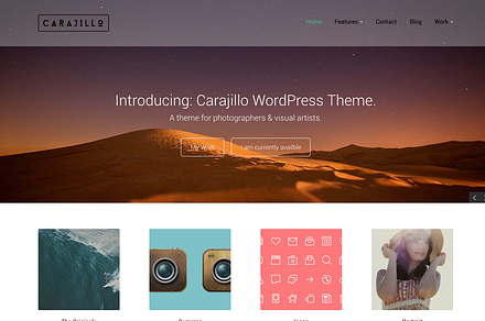 Carajillo - Photography Theme, a WordPress Template by ThemeJug