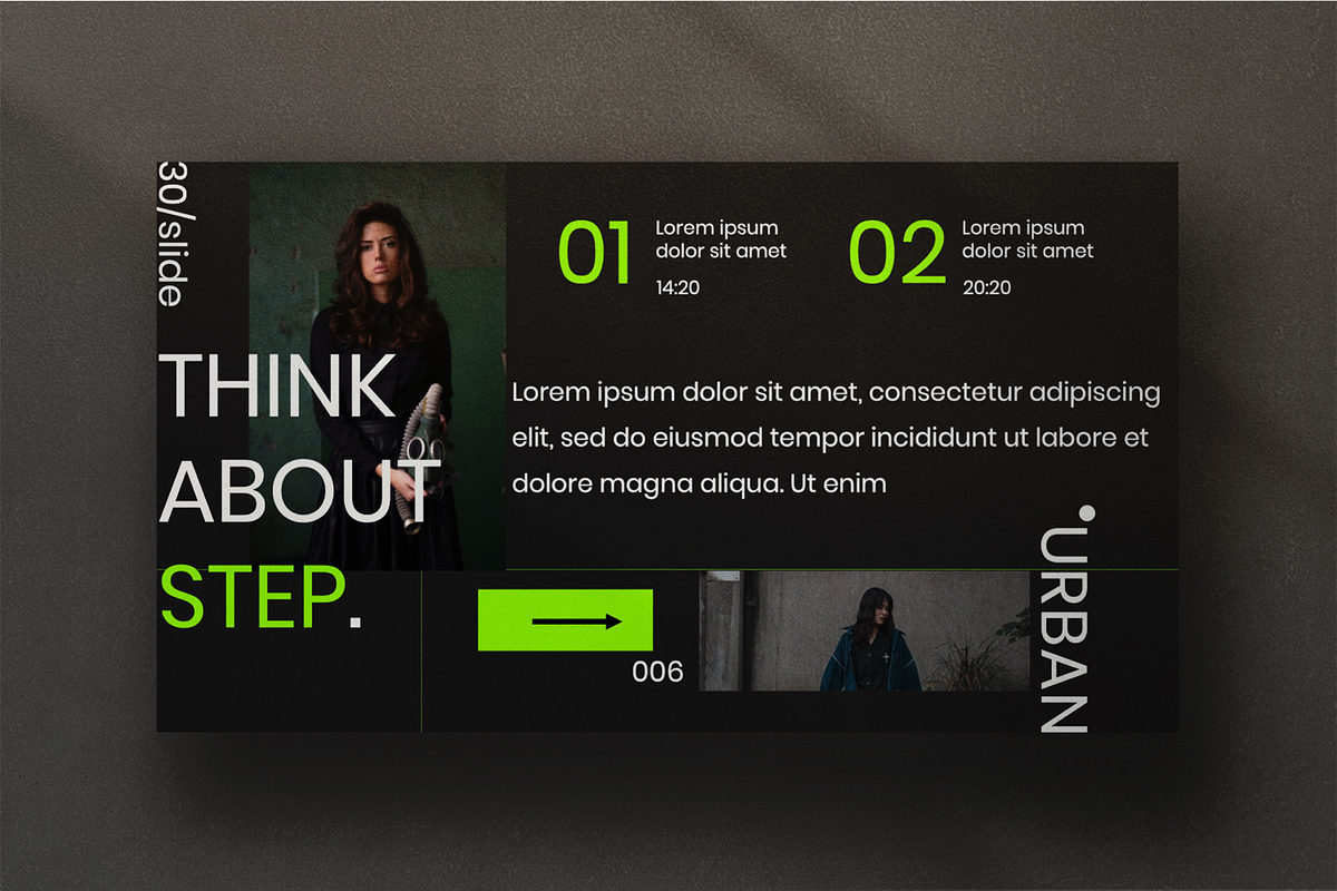 URBAN - Creative Powerpoint, a Presentation Template by Dirtytemp Studio (Photo 8 of 9)