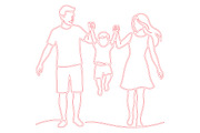 Family Love Laser Cut SVG, an Object Graphic by DreamCafeArt (Thumbnail 3 of 3)