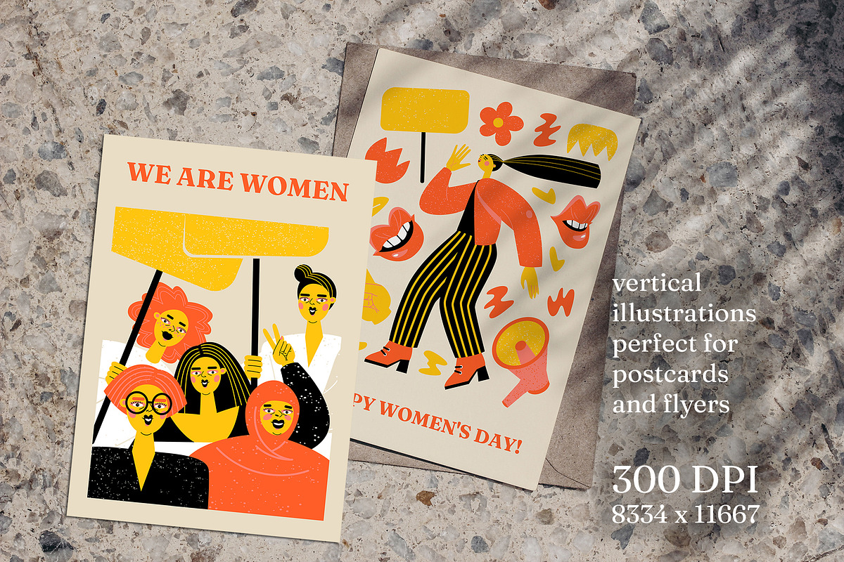 We are women set, a Background Graphic by Masha Naidzionysheva (Photo 3 of 9)