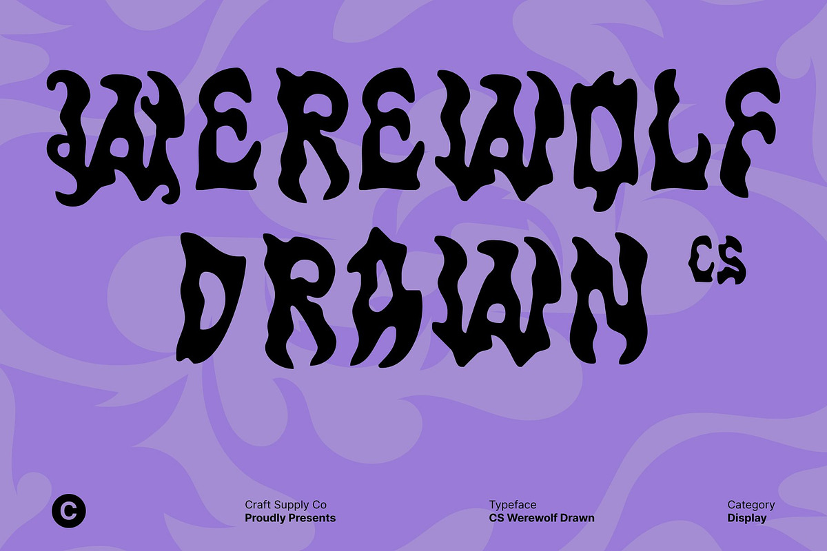 CS Werewolf Drawn, a Blackletter Font by Craft Supply Co. (Photo 1 of 8)