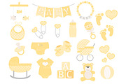 Vector Baby Clipart in Sunshine, an Illustration by Amanda Ilkov (Thumbnail 2 of 2)