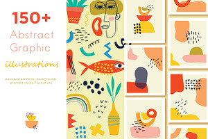 150+ Abstract graphic illustrations