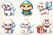 Bichon Frise Dog Watercolor Clipart, an Illustration by Rose Art (Thumbnail 3 of 4)
