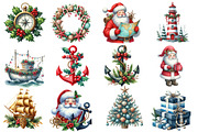 Nautical Christmas Clipart, an Illustration by Designworld (Thumbnail 3 of 5)