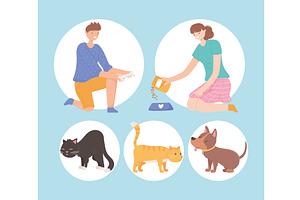 icon people and pets, a Person Illustration by studiogstock