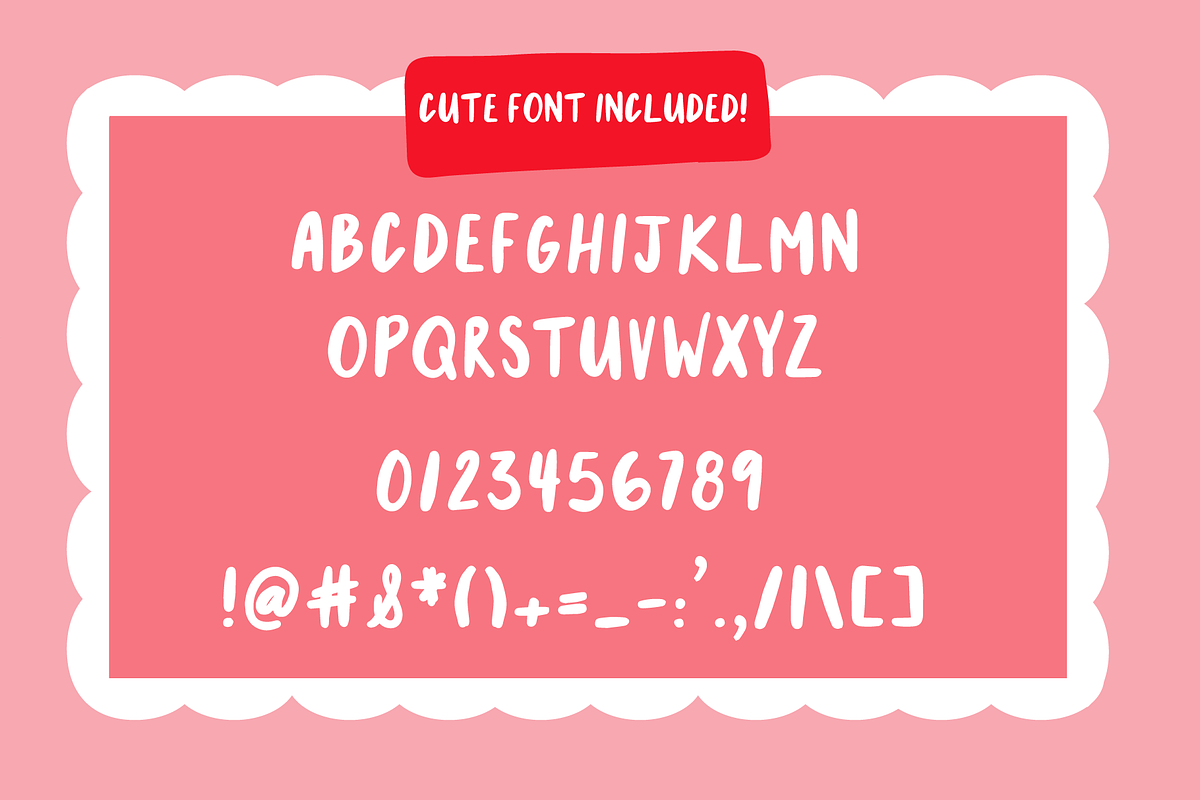Valentine Font + Illustration Bundle, a Font by Forth and Wild (Photo 2 of 14)