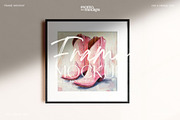 Square Frame Mockup Black Wood PSD, a Household Mockup by momomockps (Thumbnail 7 of 7)