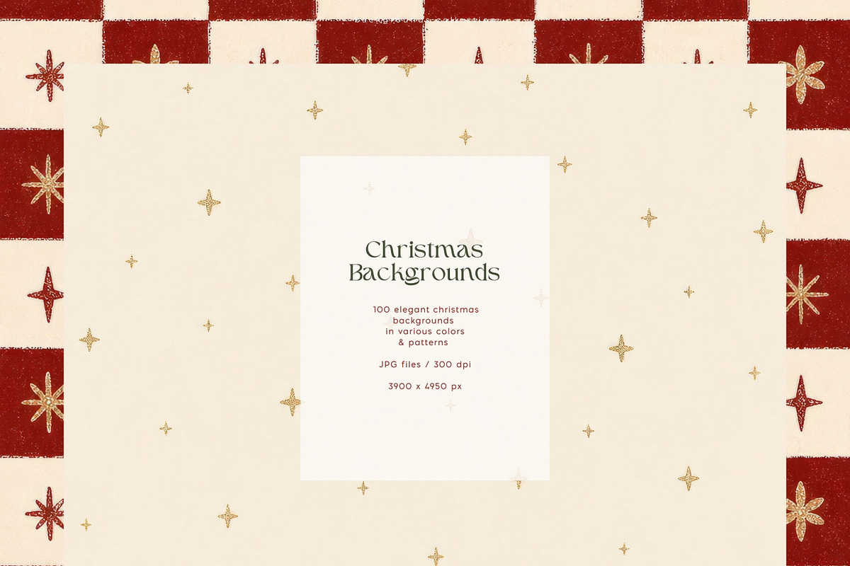 100 Elegant Christmas Backgrounds, a Background Graphic by PeDe Designs (Photo 10 of 17)