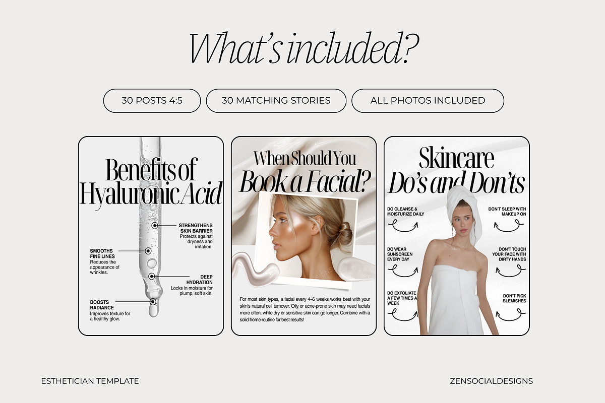 Esthetician Instagram Template preview 4