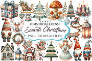 Scandi Christmas Clipart, an Illustration by designcity5 (Thumbnail 1 of 5)