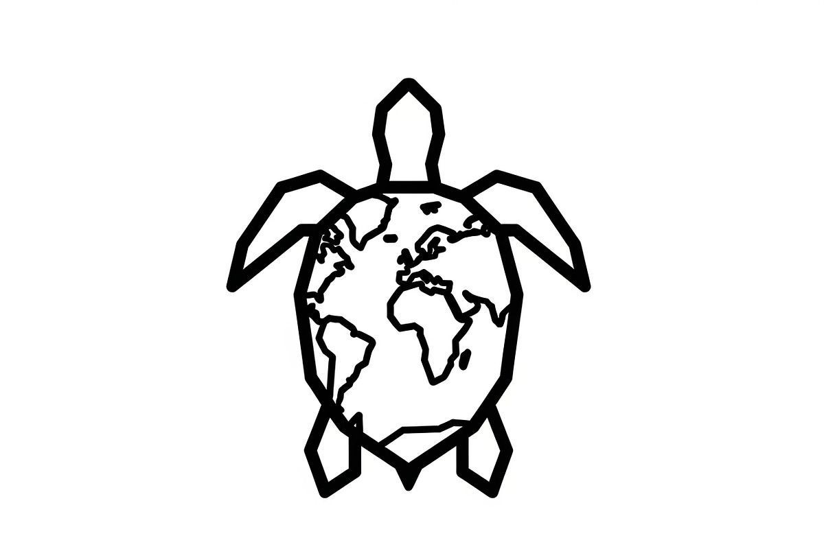 World Map Sea Turtle Bundle, an Illustration by Gaye Art (Photo 23 of 31)