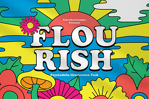 Flourish Psychedelia Illustration