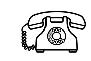 A classic vintage phone silhouette, an Illustration by Amazin_art (Thumbnail 12 of 25)