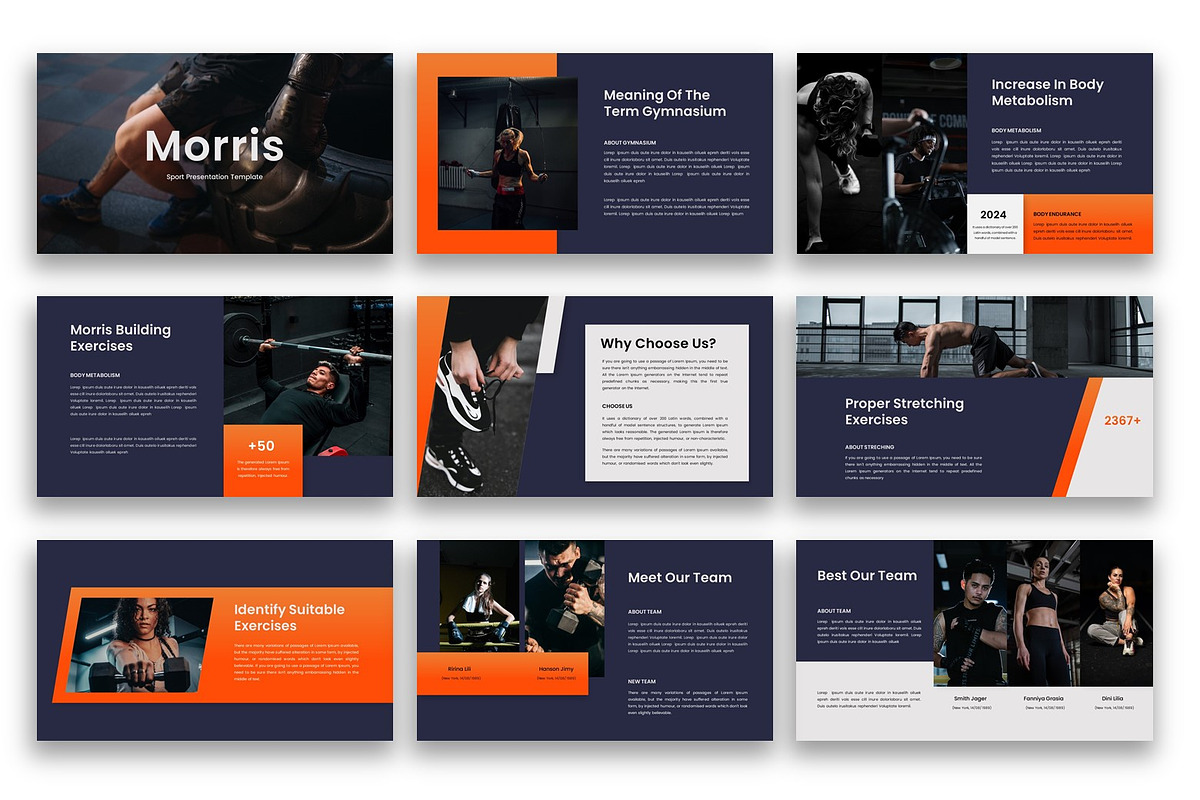 Morris–Sports Google Slide Template, a Presentation Template by kreatifreya (Photo 4 of 5)