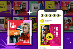Social Media Post Promotional Sale, a Templates & Theme by studiogstock