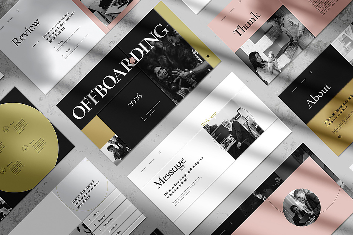 Offboarding Template, a Presentation Template by White Graphic (Photo 7 of 7)