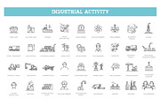 Industrial Activity icons Pack, an Outline Icon by Tettygreen (Thumbnail 1 of 2)