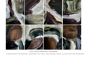 ABSTRACT MODERN BROWN AND GREEN ART, a Texture Illustration by identity.ART (Thumbnail 5 of 7)