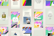 Instagram Colorful Template & Quotes, a Social Media Template by Bonumo (Thumbnail 2 of 15)