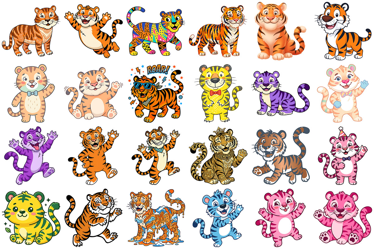 Tiger Clipart, an Animal Illustration by Forhadx5 (Photo 5 of 14)