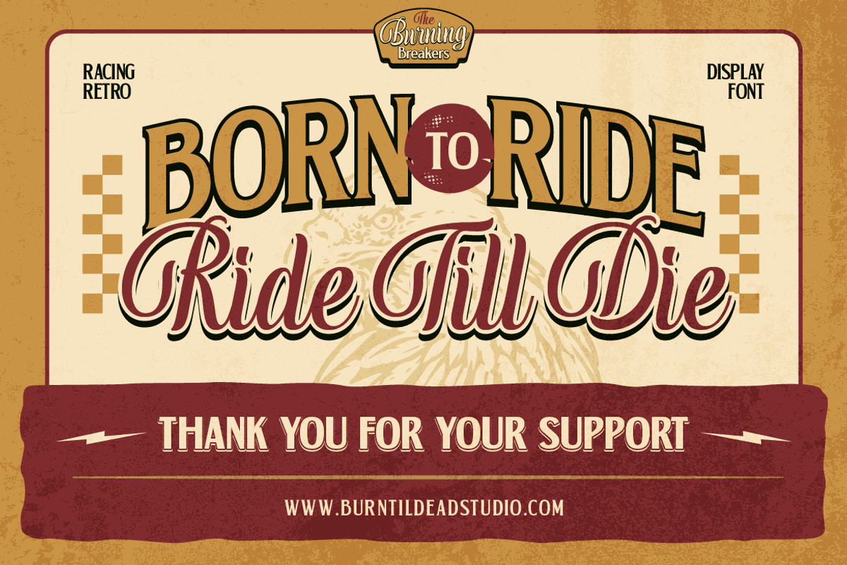Burning Breakers -  Trio Fonts, a Script Font by Burntilldead (Photo 12 of 12)