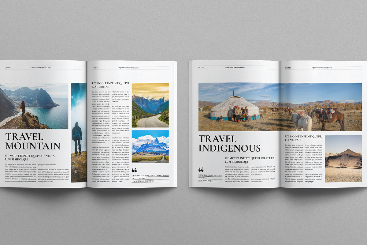 Digital Travel Magazine Layout, a Magazine Template by E-Type (Photo 5 of 7)