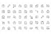 Real Estate and Apartment Icons, an Outline Icon by Prosymbols (Thumbnail 4 of 5)