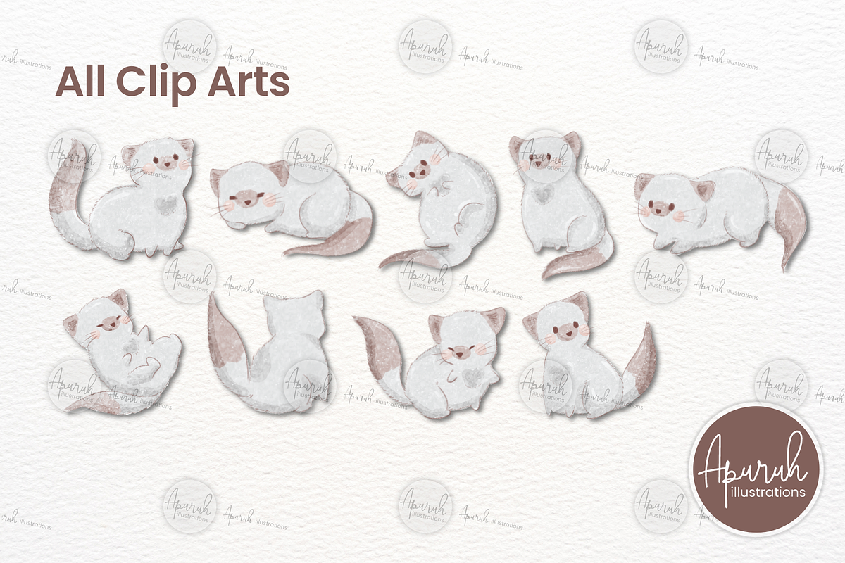 Siamese Cute Cat Clipart, an Animal Illustration by creationsbyapuruh (Photo 2 of 5)