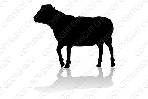 Sheep or Lamb Farm Animal in, an Animal Illustration by Christos Georghiou