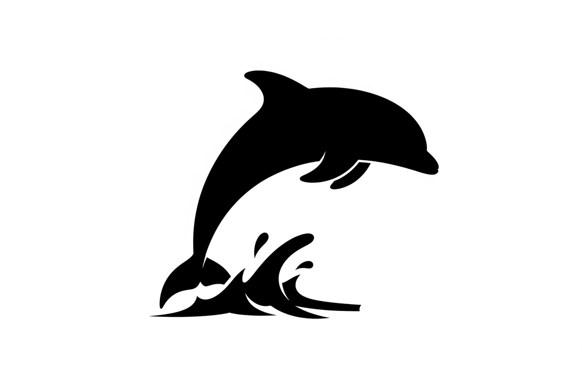 Dolphin Jumping Silhouette Vector, an Illustration by Designs_River (Photo 21 of 51)