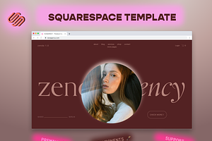 Squarespace 7.1 Template: Zenda ⓪