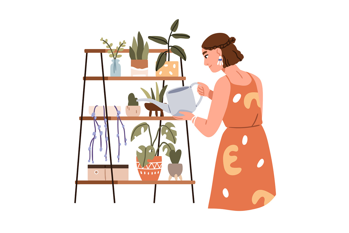 Women rest, spend time at home set, a Person Illustration by Good Studio (Photo 2 of 5)