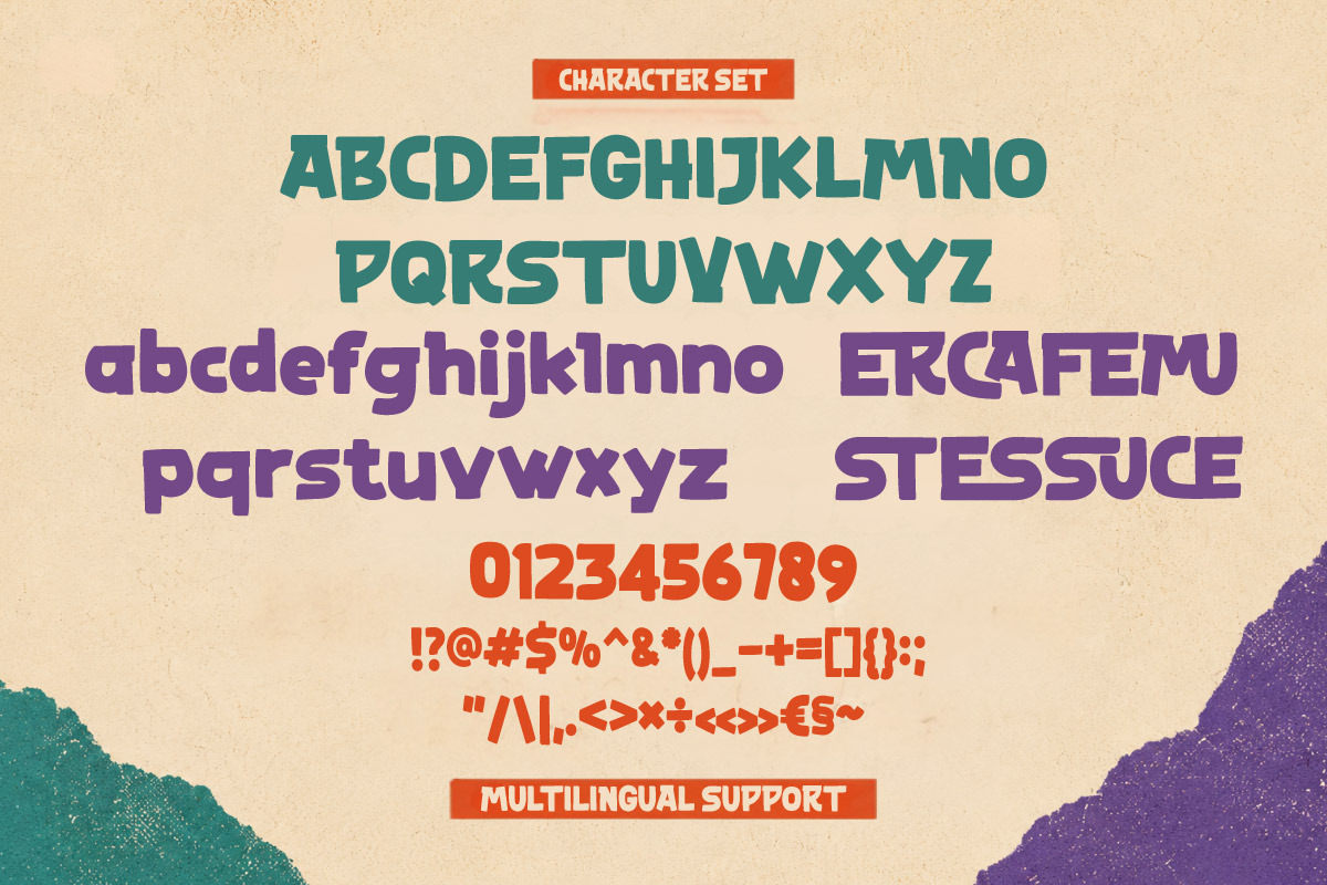 Camu Sicavest - Chunky Display Font, a Handwritten Font by trabaskriya (Photo 12 of 12)
