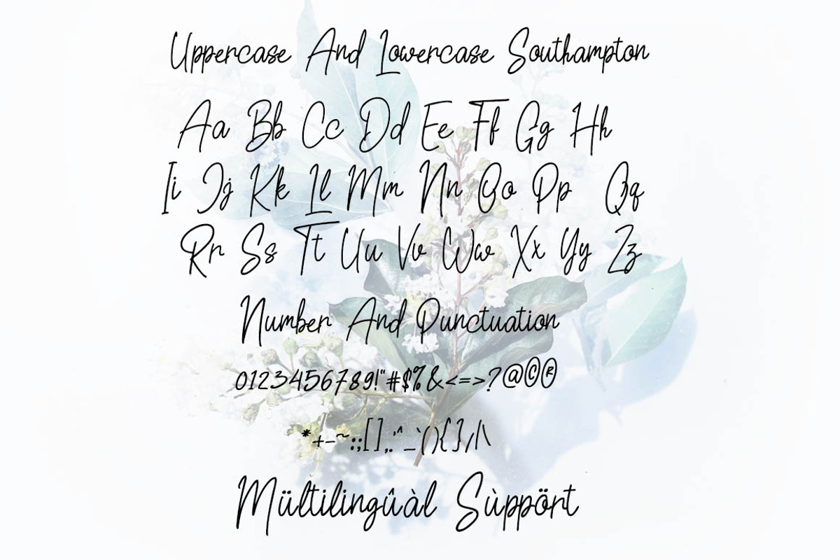 Southampton, a Script Font by Zaenal Studio (Photo 7 of 13)