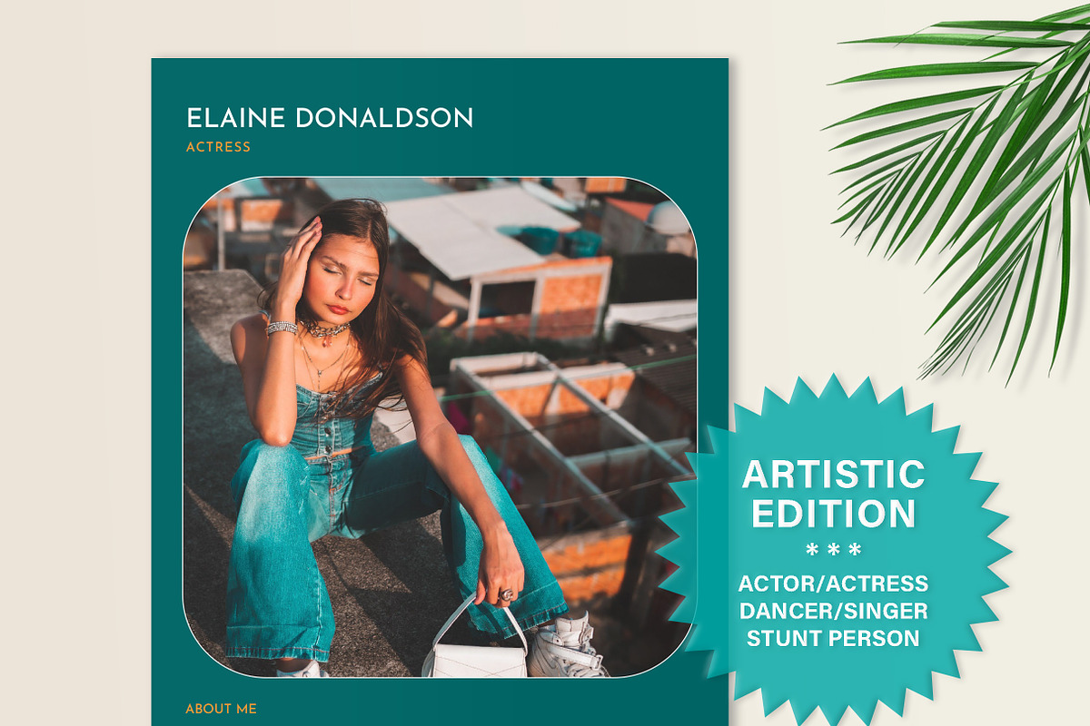 Actor, Actress Resume, a Resume Template by Stanin Studio (Photo 1 of 10)