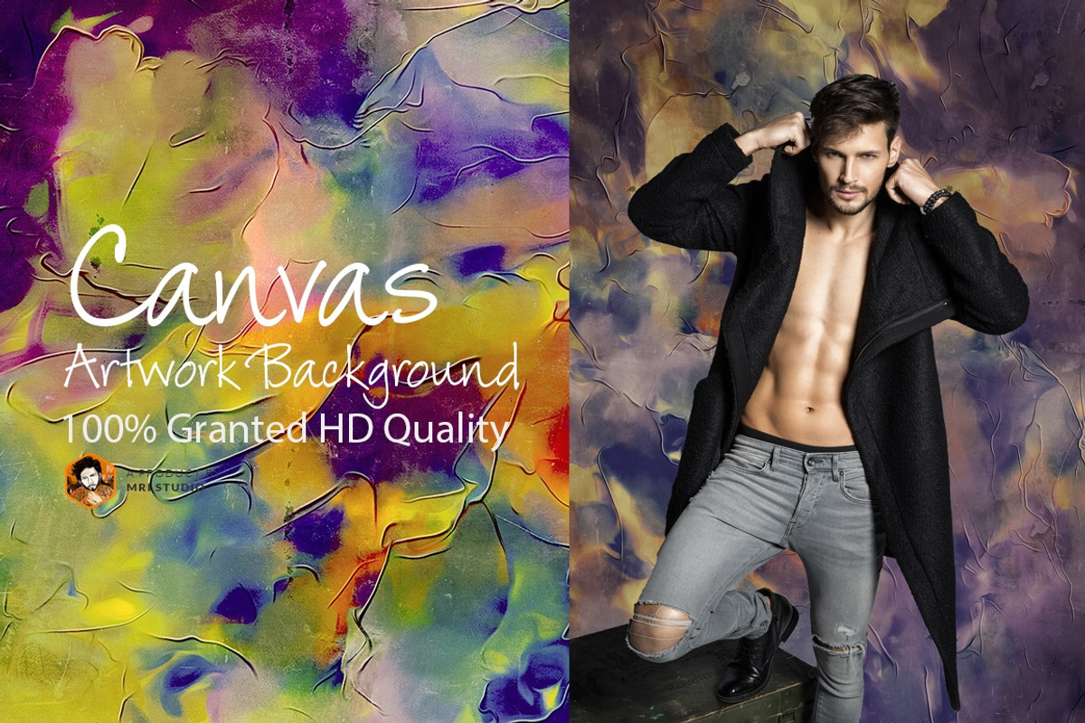 Canvas Artwork Background, a Texture Graphic by MRI STUDIO (Photo 1 of 8)