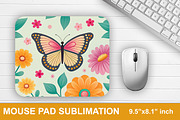 Floral Butterfly Mouse Pad Bundle, a Graphic by crative8112 (Thumbnail 6 of 10)