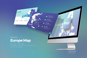 Europe Map PowerPoint Templates, a Presentation Template by Stock Shape