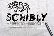 Scribly - a perfectly messy font, a Sans Serif Font by Mike Brennan Art & Design (Thumbnail 1 of 4)